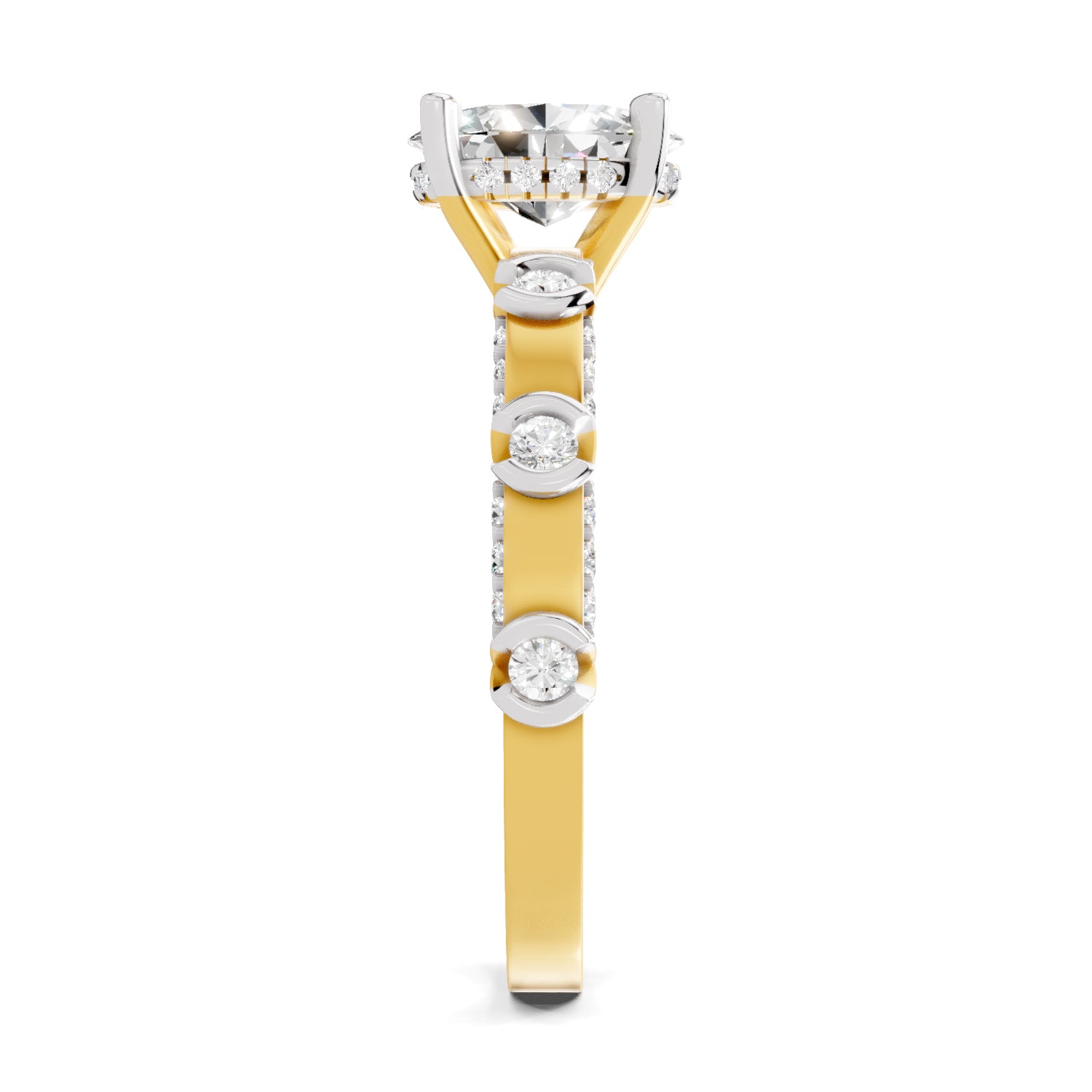 1.39 Ct Oval Shape Solitaire Diamond Ring