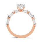 0.89 Ct Princess Shape Solitaire Diamond Ring