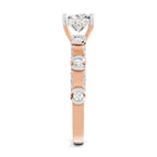 0.89 Ct Princess Shape Solitaire Diamond Ring