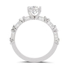 0.89 Ct Princess Shape Solitaire Diamond Ring