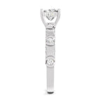 0.89 Ct Princess Shape Solitaire Diamond Ring
