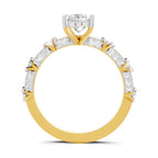 0.89 Ct Princess Shape Solitaire Diamond Ring