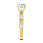 0.89 Ct Princess Shape Solitaire Diamond Ring