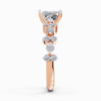 1.49 Ct Emerald Shape Solitaire Diamond Ring