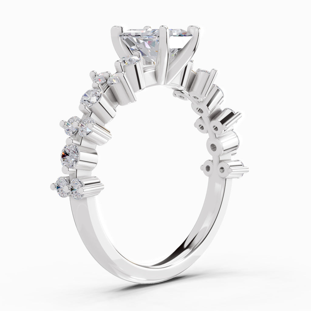 1.49 Ct Emerald Shape Solitaire Diamond Ring
