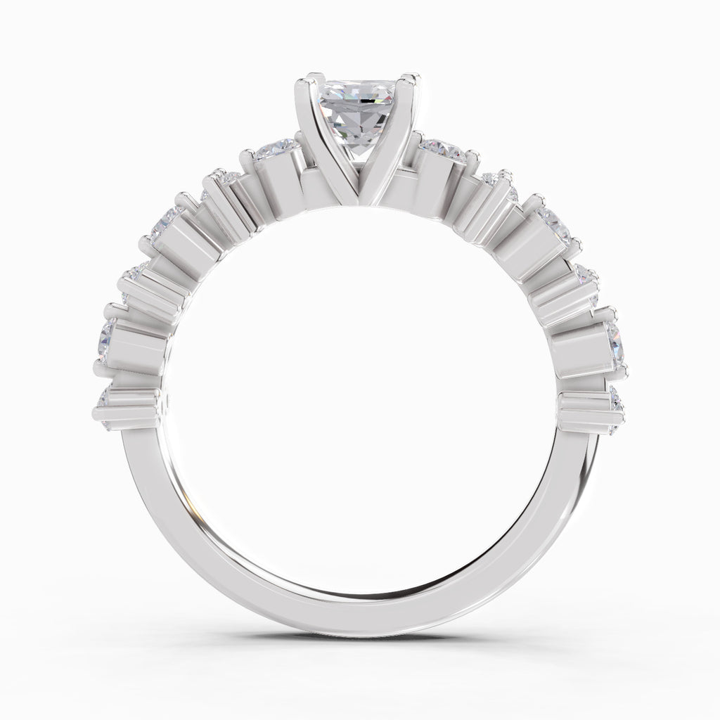 1.49 Ct Emerald Shape Solitaire Diamond Ring