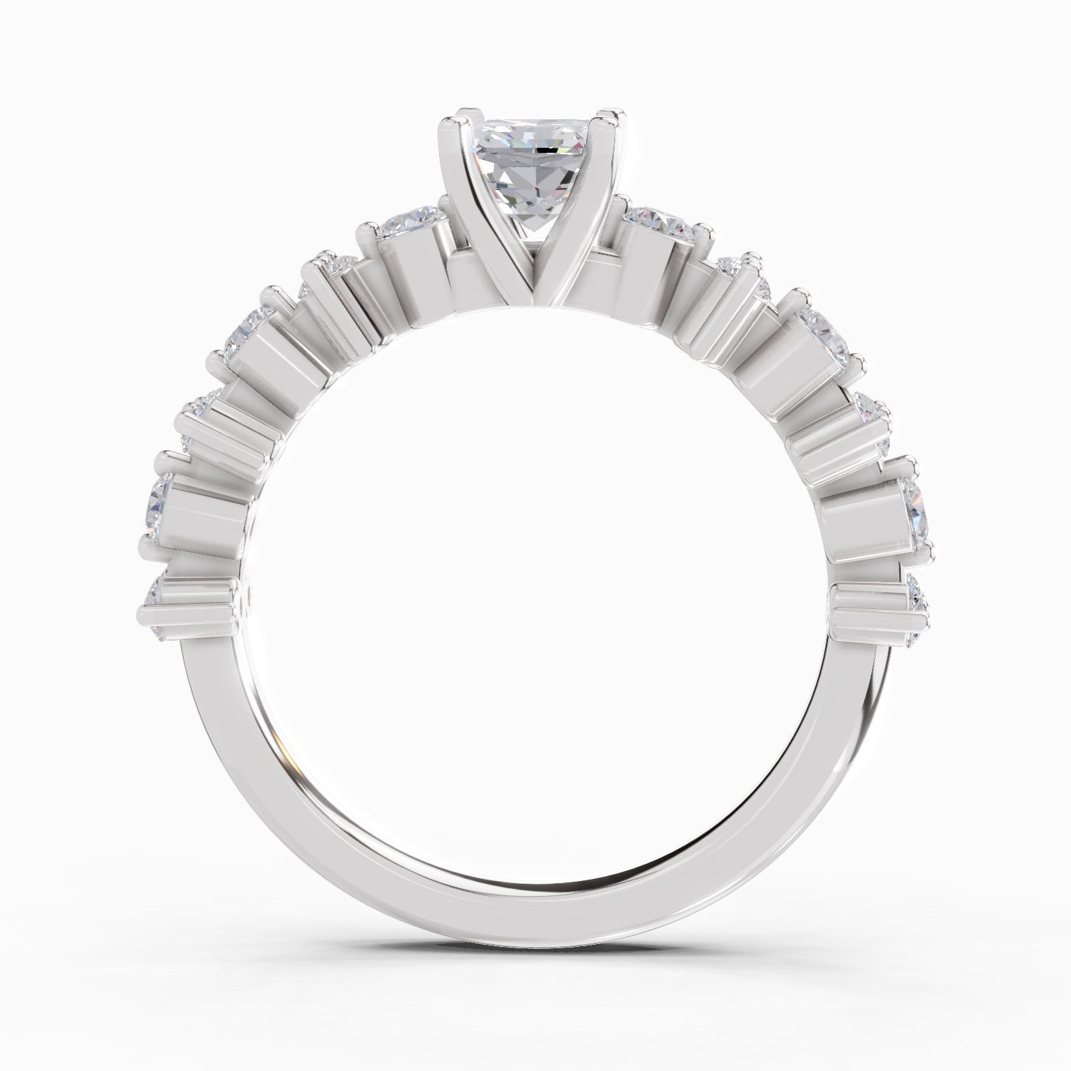 1.49 Ct Emerald Shape Solitaire Diamond Ring