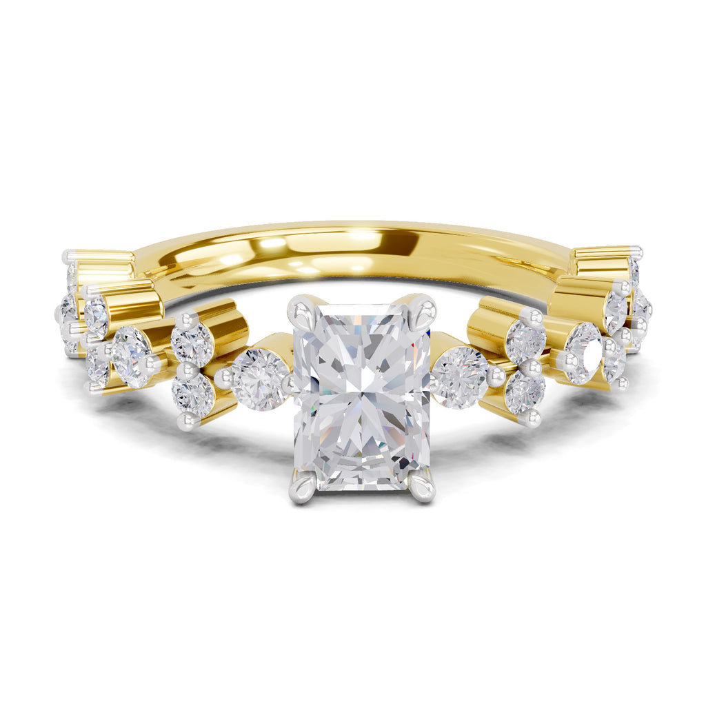 1.49 Ct Emerald Shape Solitaire Diamond Ring