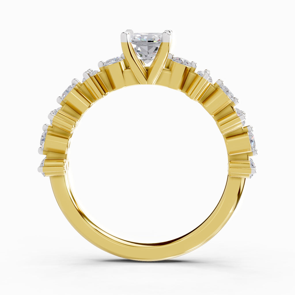 1.49 Ct Emerald Shape Solitaire Diamond Ring