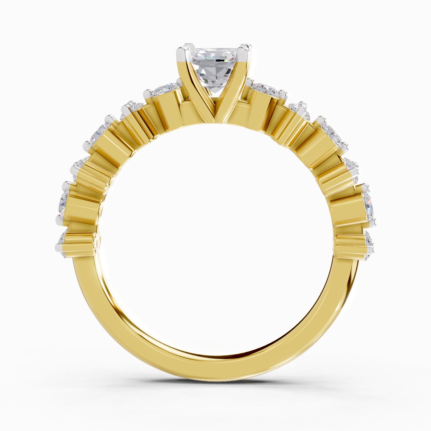 1.49 Ct Emerald Shape Solitaire Diamond Ring