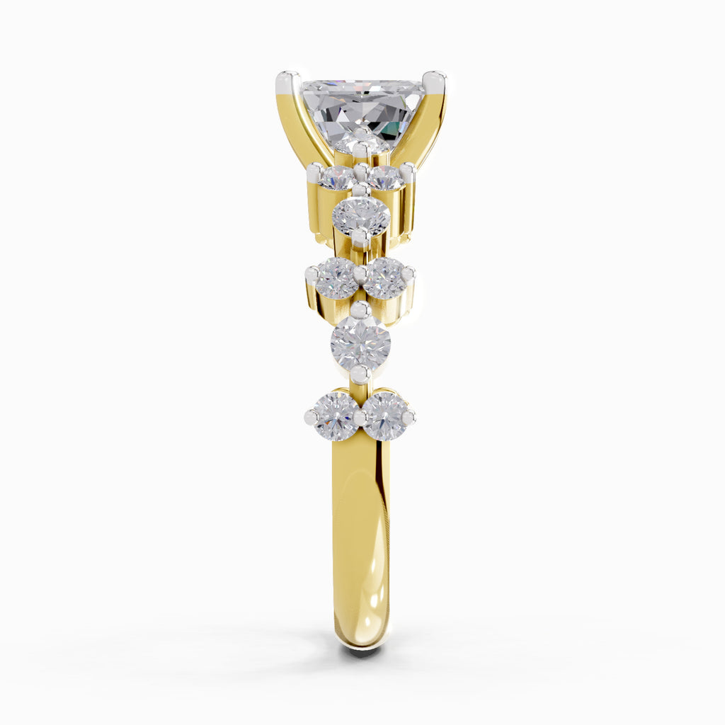 1.49 Ct Emerald Shape Solitaire Diamond Ring