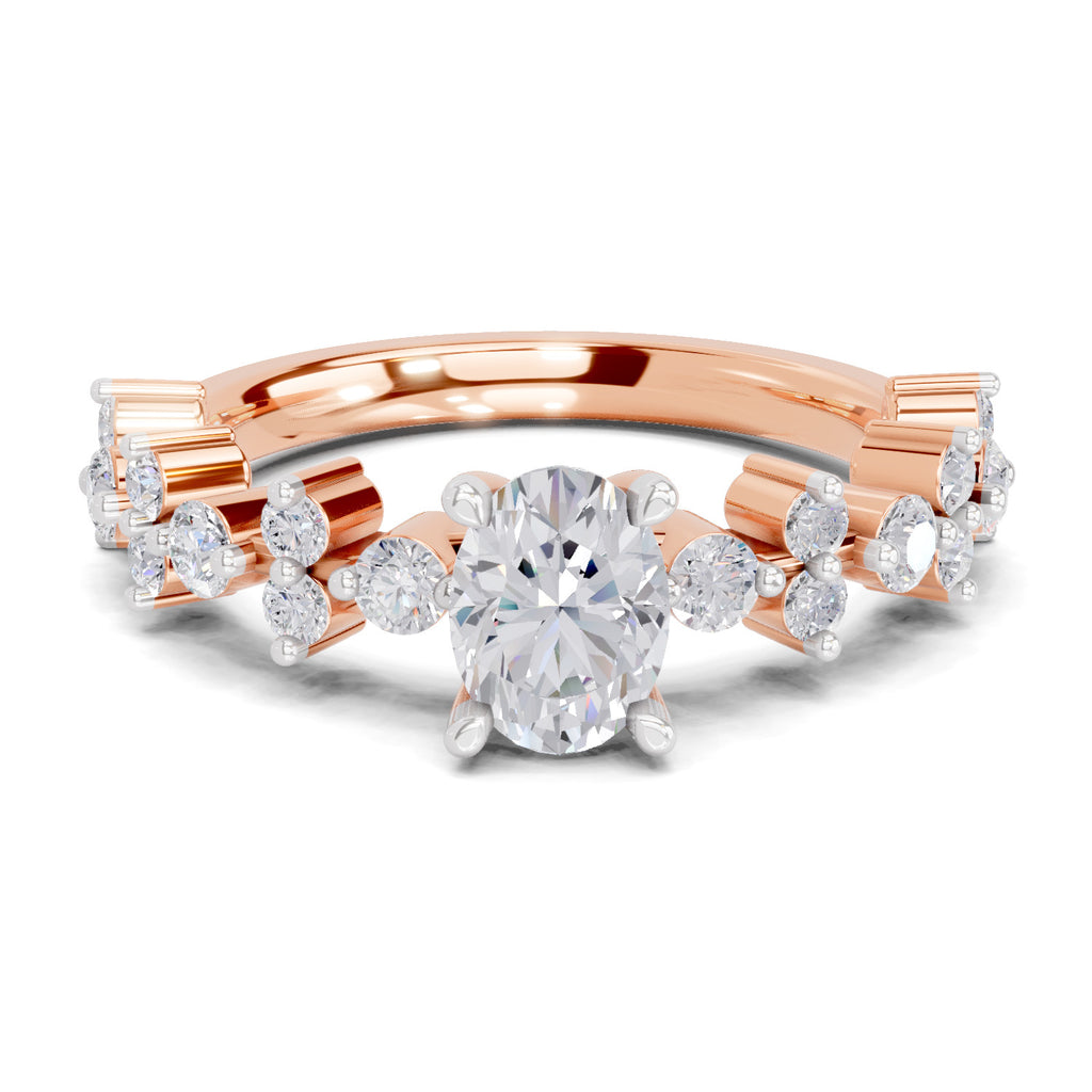 1.49 Ct Emerald Shape Solitaire Diamond Ring