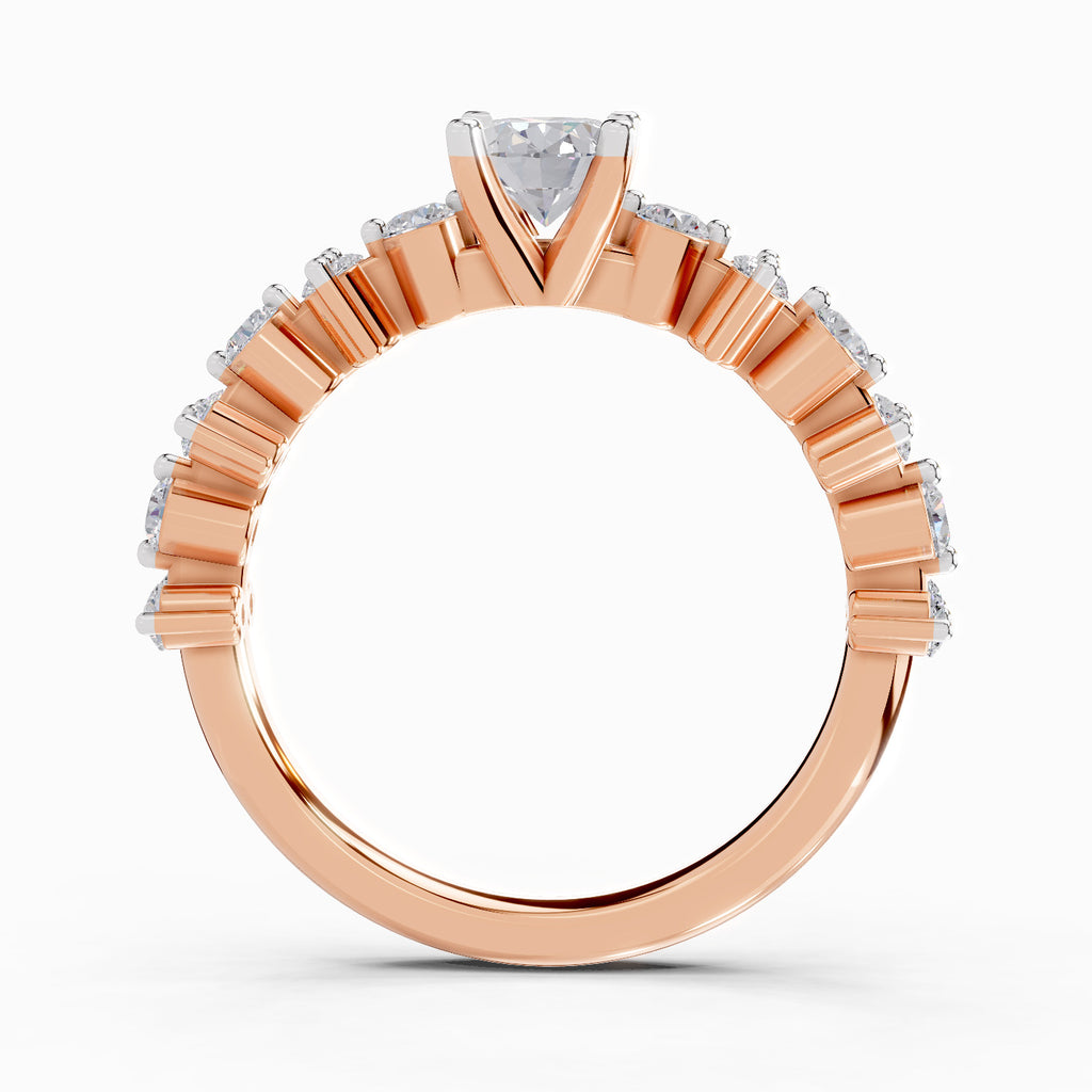 1.24 Ct Oval Shape Solitaire Diamond Ring