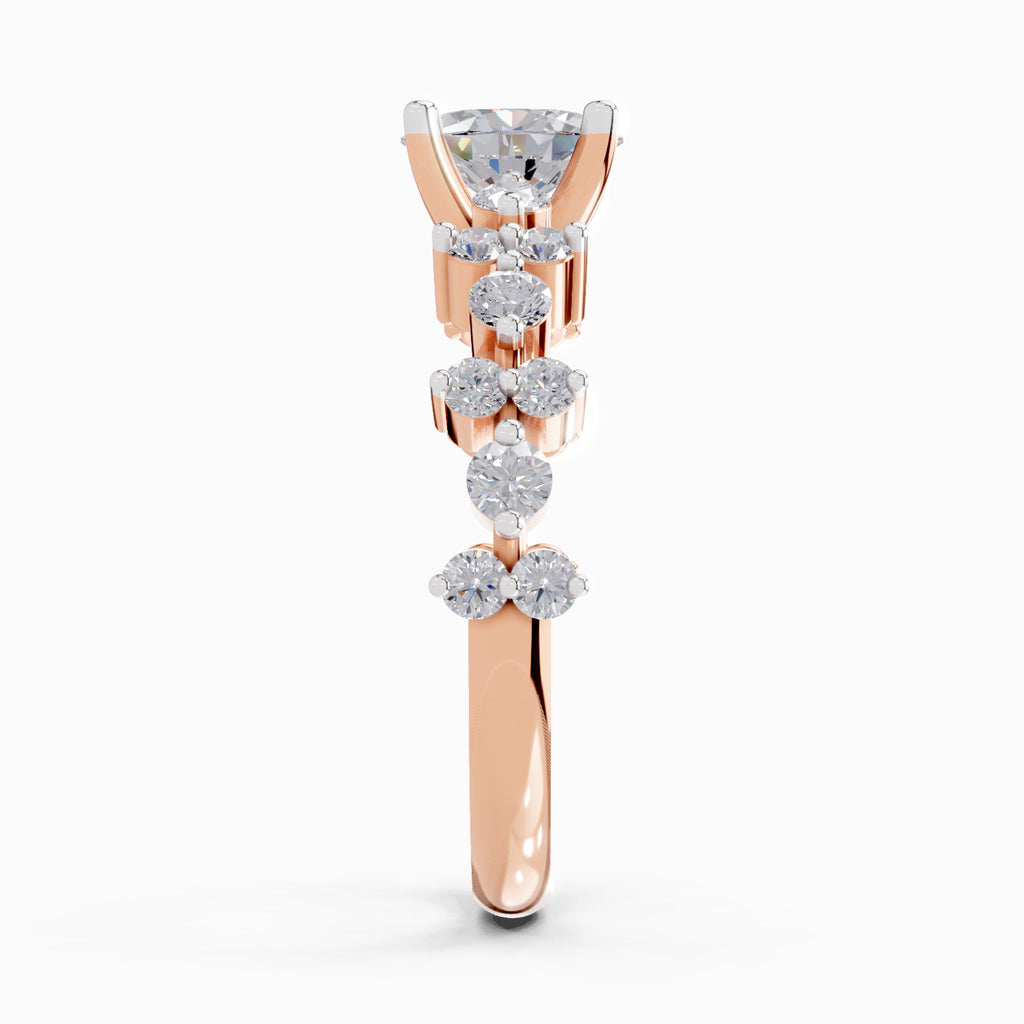1.24 Ct Oval Shape Solitaire Diamond Ring