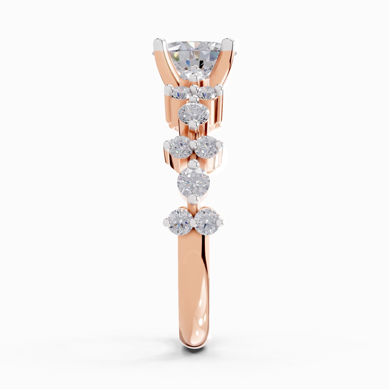 1.24 Ct Oval Shape Solitaire Diamond Ring