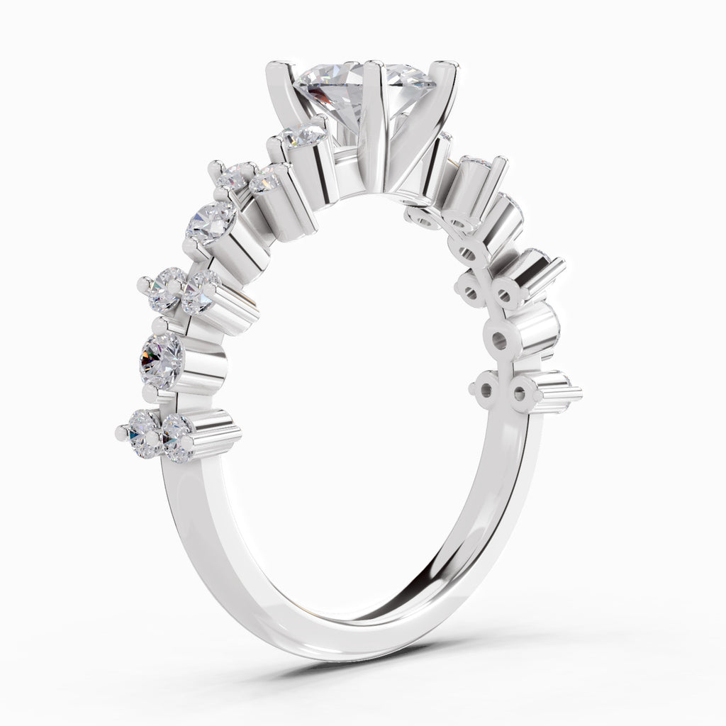 1.24 Ct Oval Shape Solitaire Diamond Ring