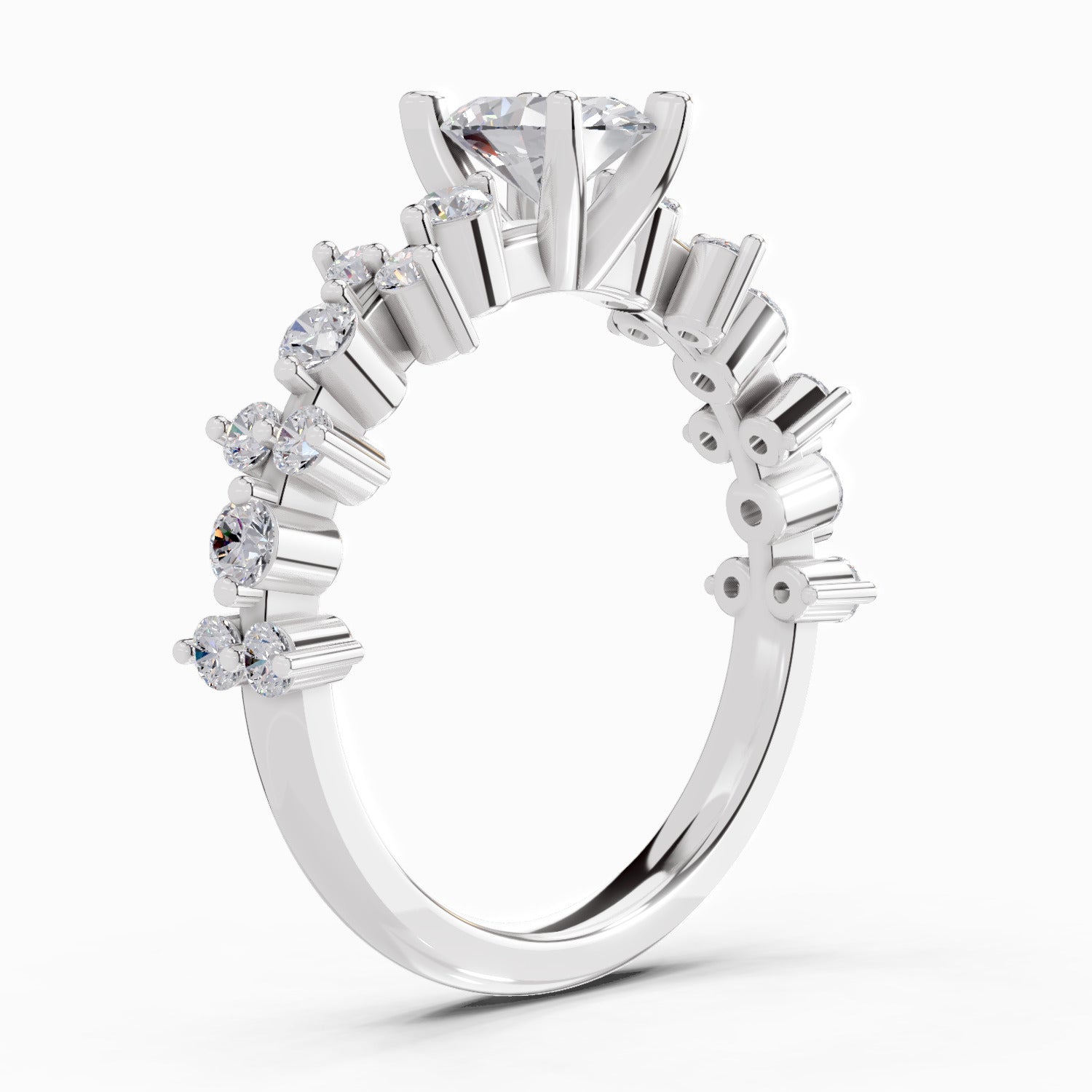 1.24 Ct Oval Shape Solitaire Diamond Ring
