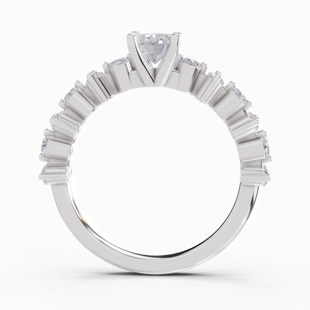 1.24 Ct Oval Shape Solitaire Diamond Ring