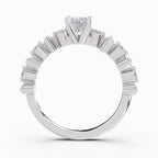 1.24 Ct Oval Shape Solitaire Diamond Ring