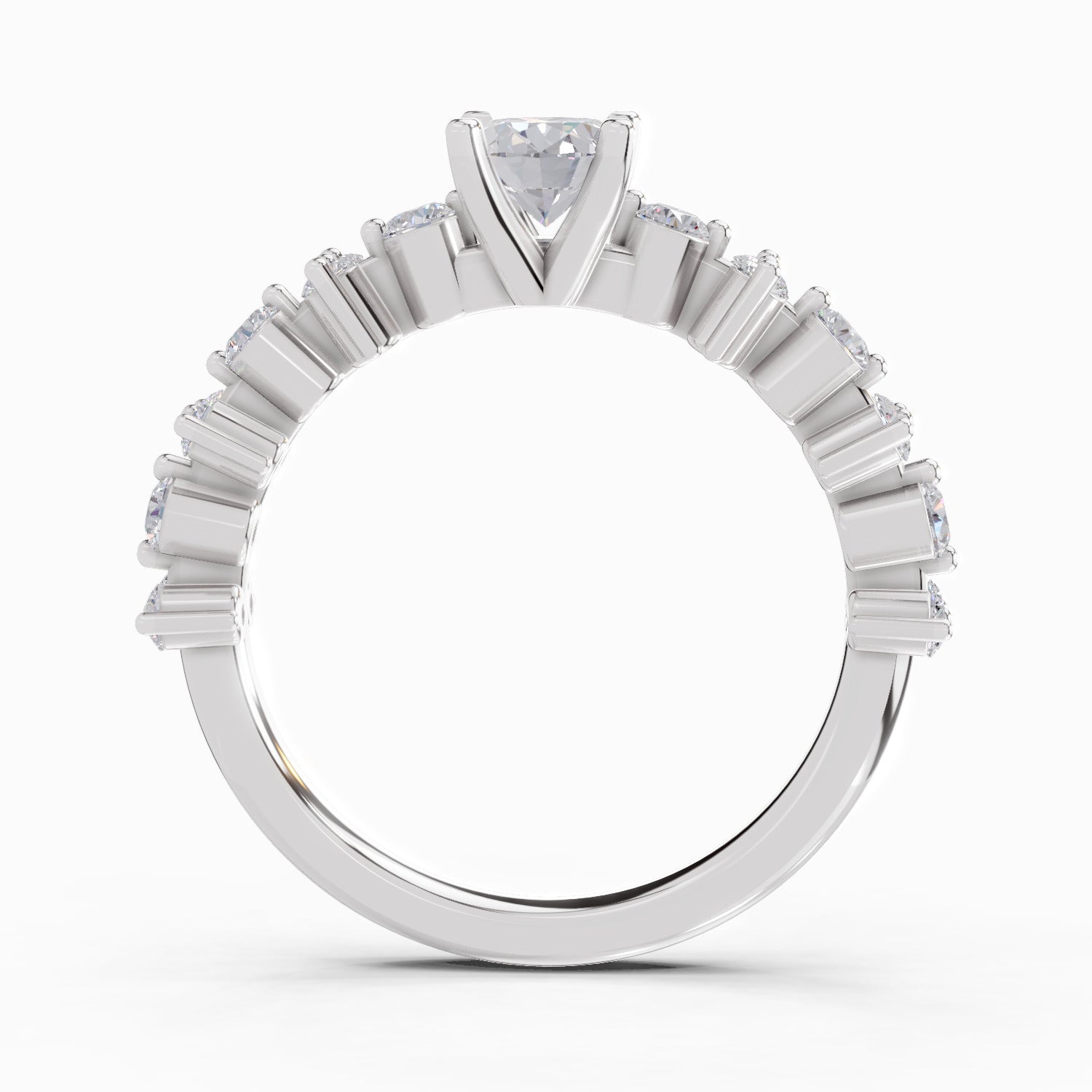 1.24 Ct Oval Shape Solitaire Diamond Ring
