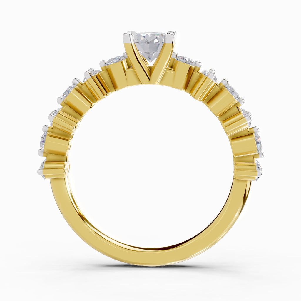1.24 Ct Oval Shape Solitaire Diamond Ring