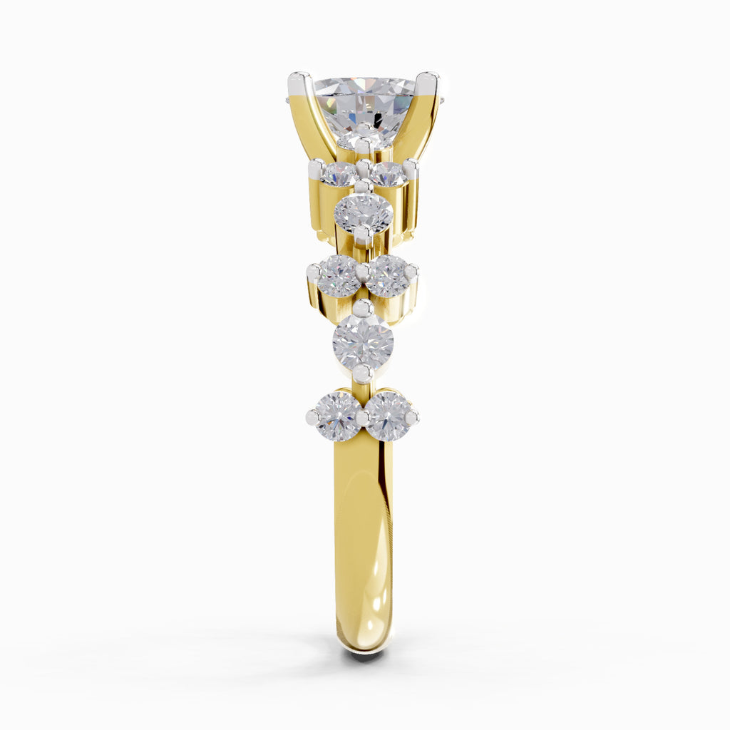 1.24 Ct Oval Shape Solitaire Diamond Ring