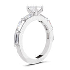 1.4 Ct Emerald Shape Solitaire Diamond Ring