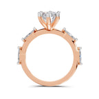 3.6 Ct Marquise Shape Solitaire Diamond Ring