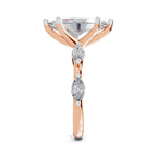 3.6 Ct Marquise Shape Solitaire Diamond Ring
