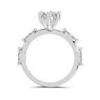 3.6 Ct Marquise Shape Solitaire Diamond Ring
