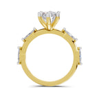 3.6 Ct Marquise Shape Solitaire Diamond Ring
