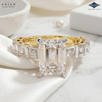 Arias by Lara Dutta Emerald Diamond Ring