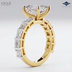 Arias by Lara Dutta Emerald Diamond Ring