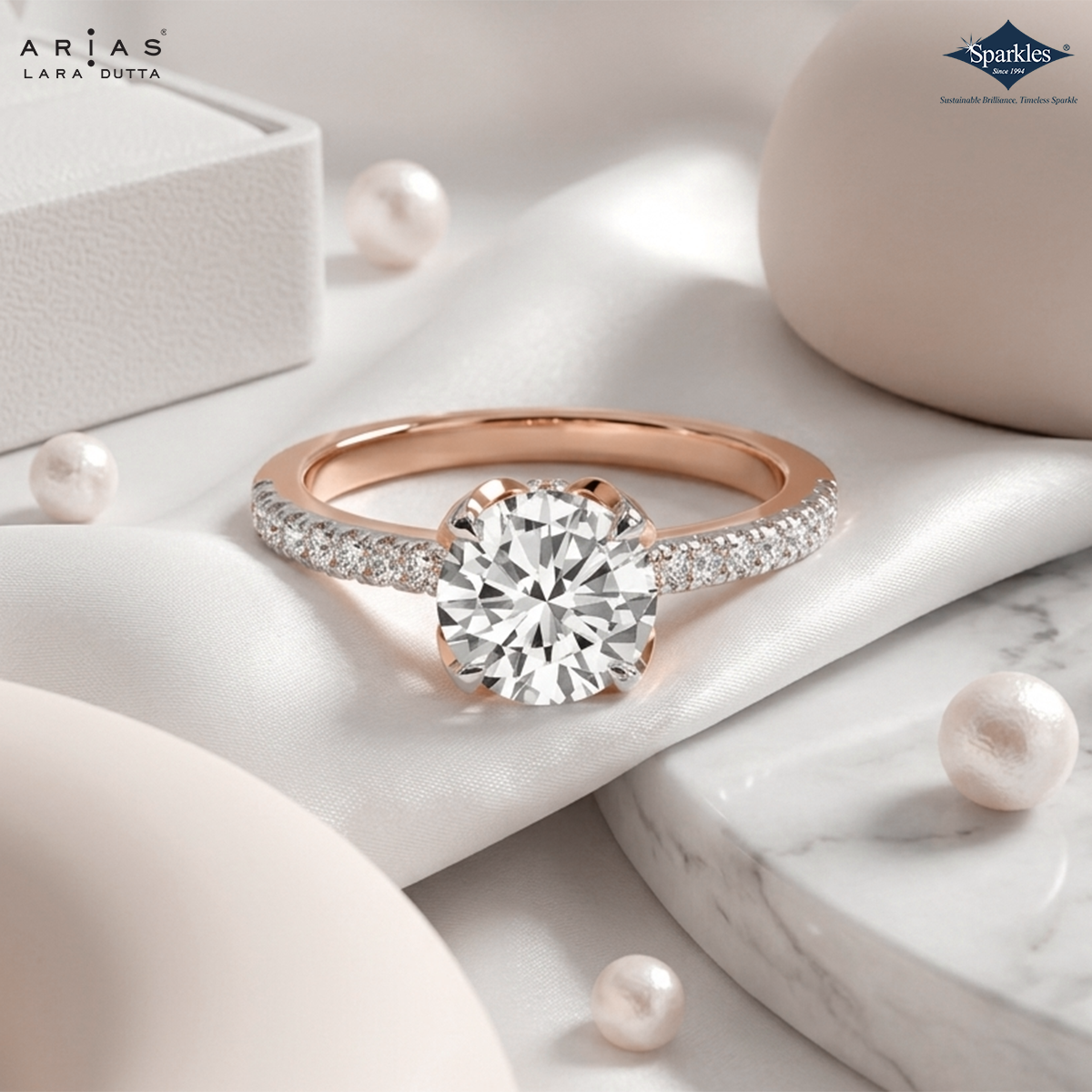 Arias by Lara Dutta Timeless Signature Solitaire Diamond Ring