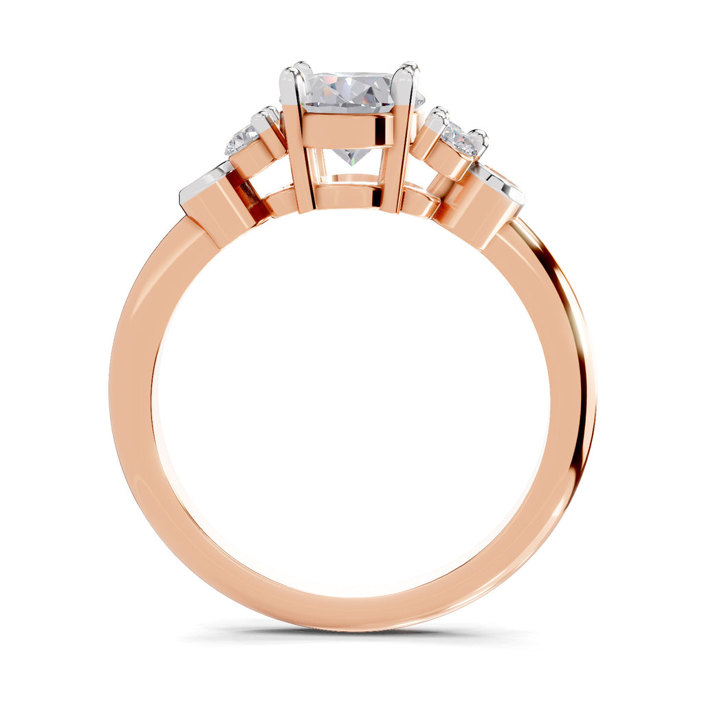 1.31 Ct Oval Shape Solitaire Diamond Ring