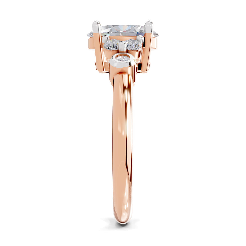 1.31 Ct Oval Shape Solitaire Diamond Ring