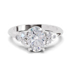 1.31 Ct Oval Shape Solitaire Diamond Ring