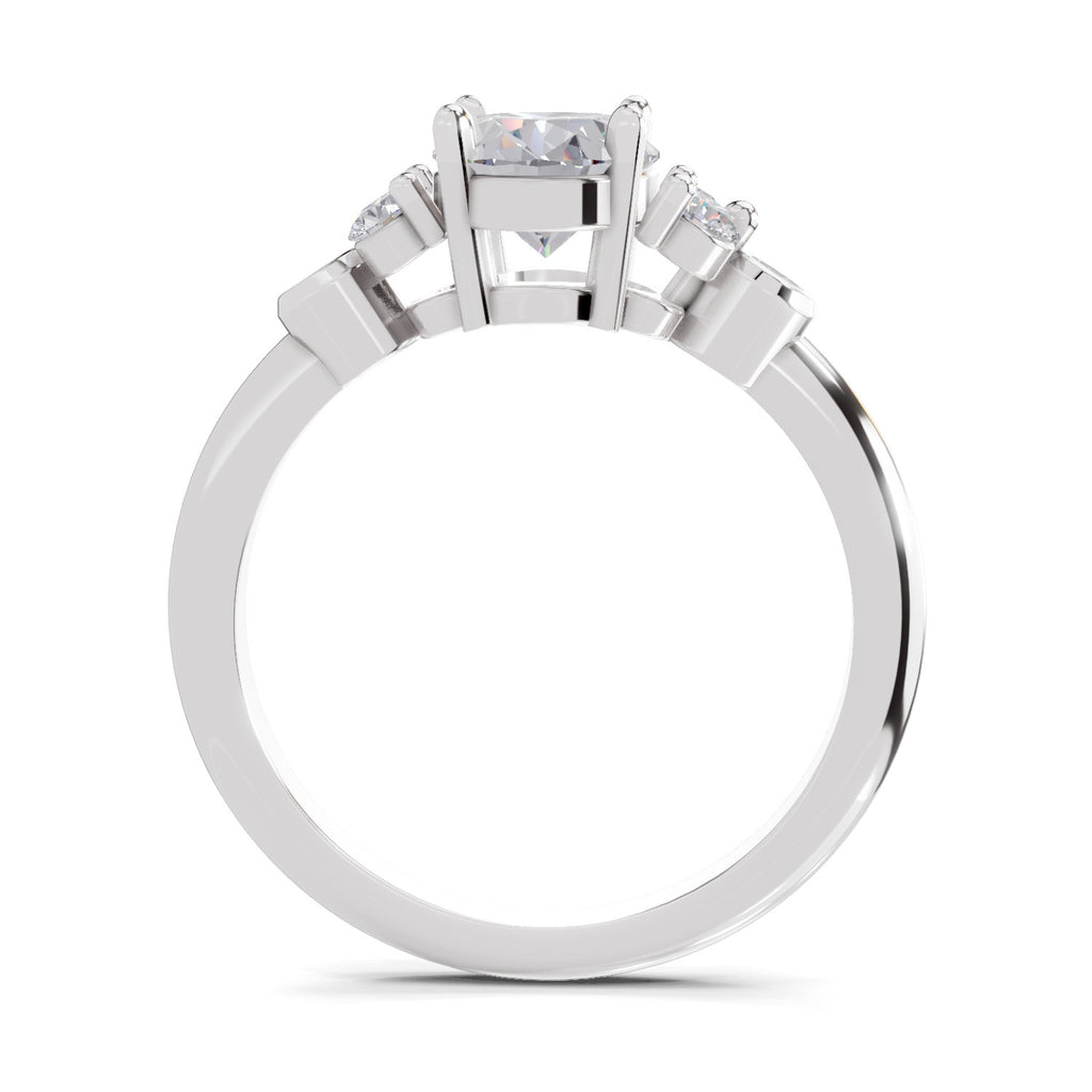 1.31 Ct Oval Shape Solitaire Diamond Ring