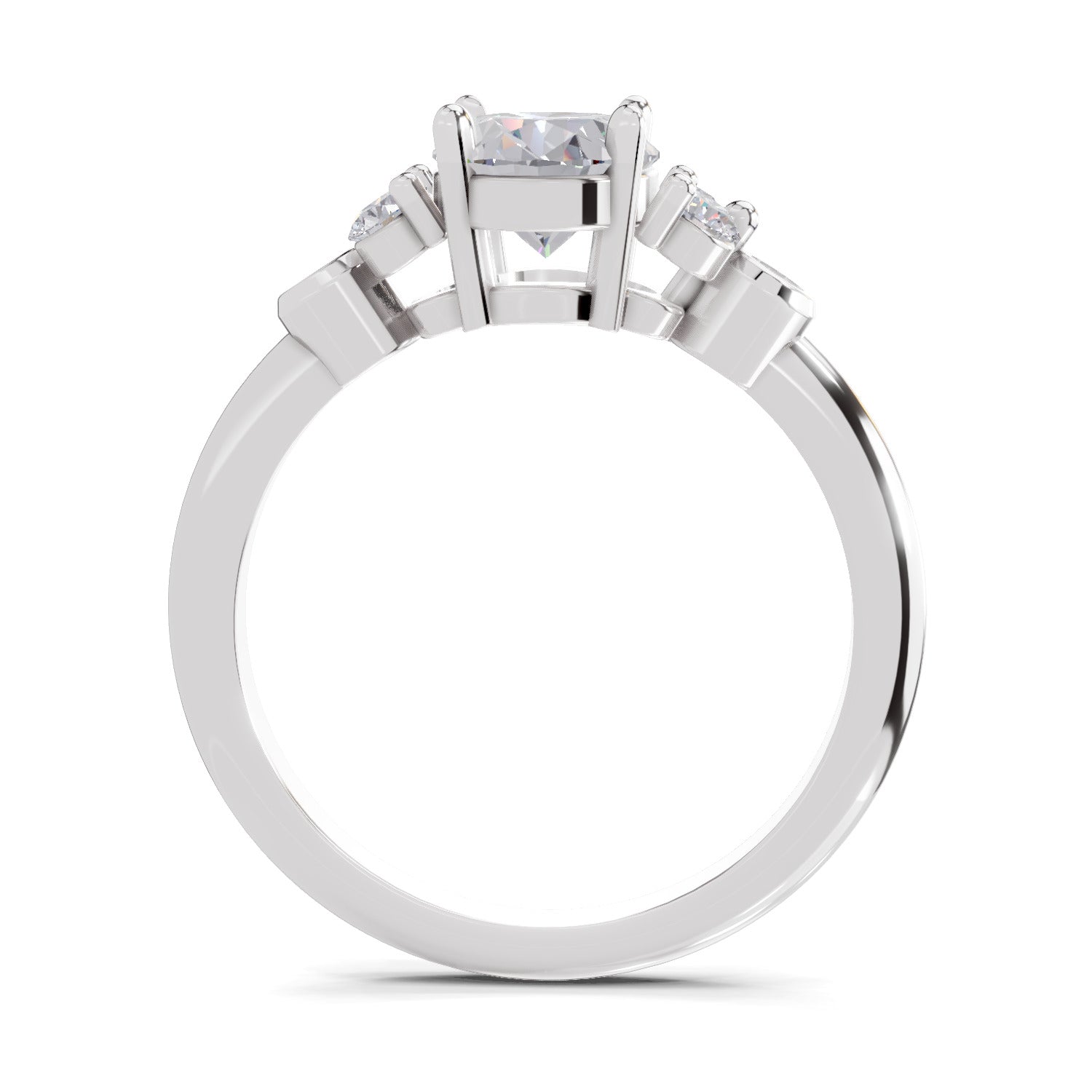 1.31 Ct Oval Shape Solitaire Diamond Ring