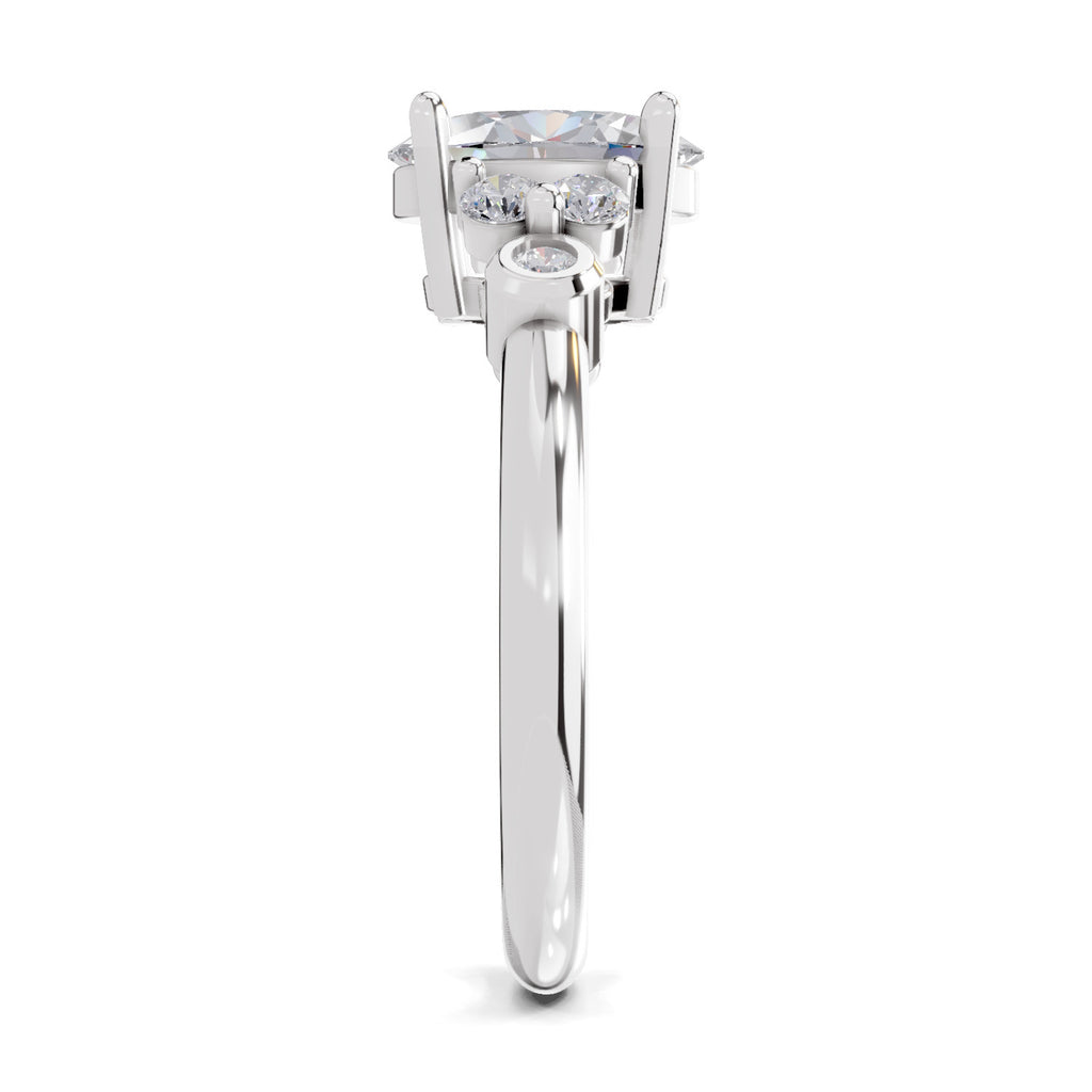 1.31 Ct Oval Shape Solitaire Diamond Ring