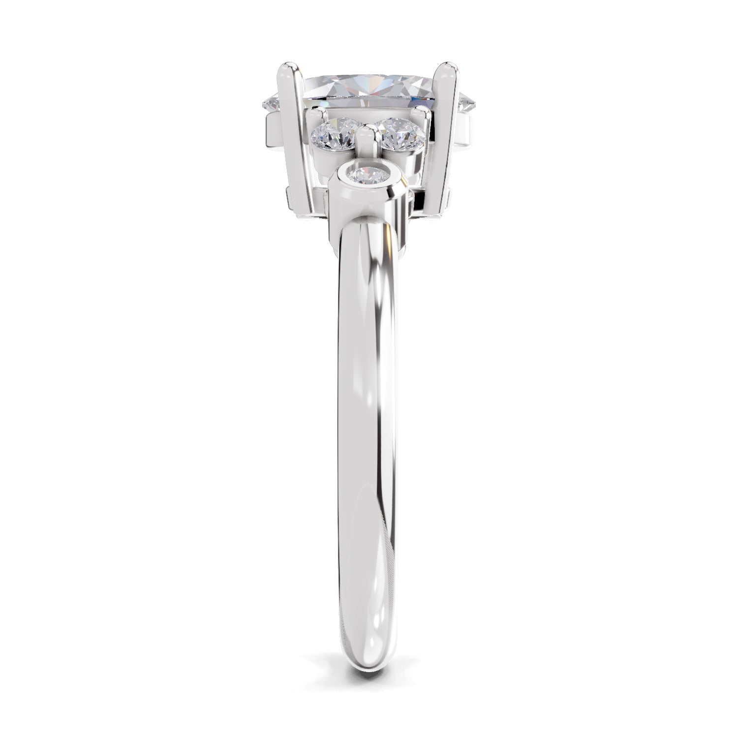 1.31 Ct Oval Shape Solitaire Diamond Ring