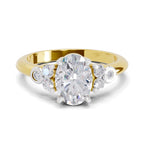 1.31 Ct Oval Shape Solitaire Diamond Ring