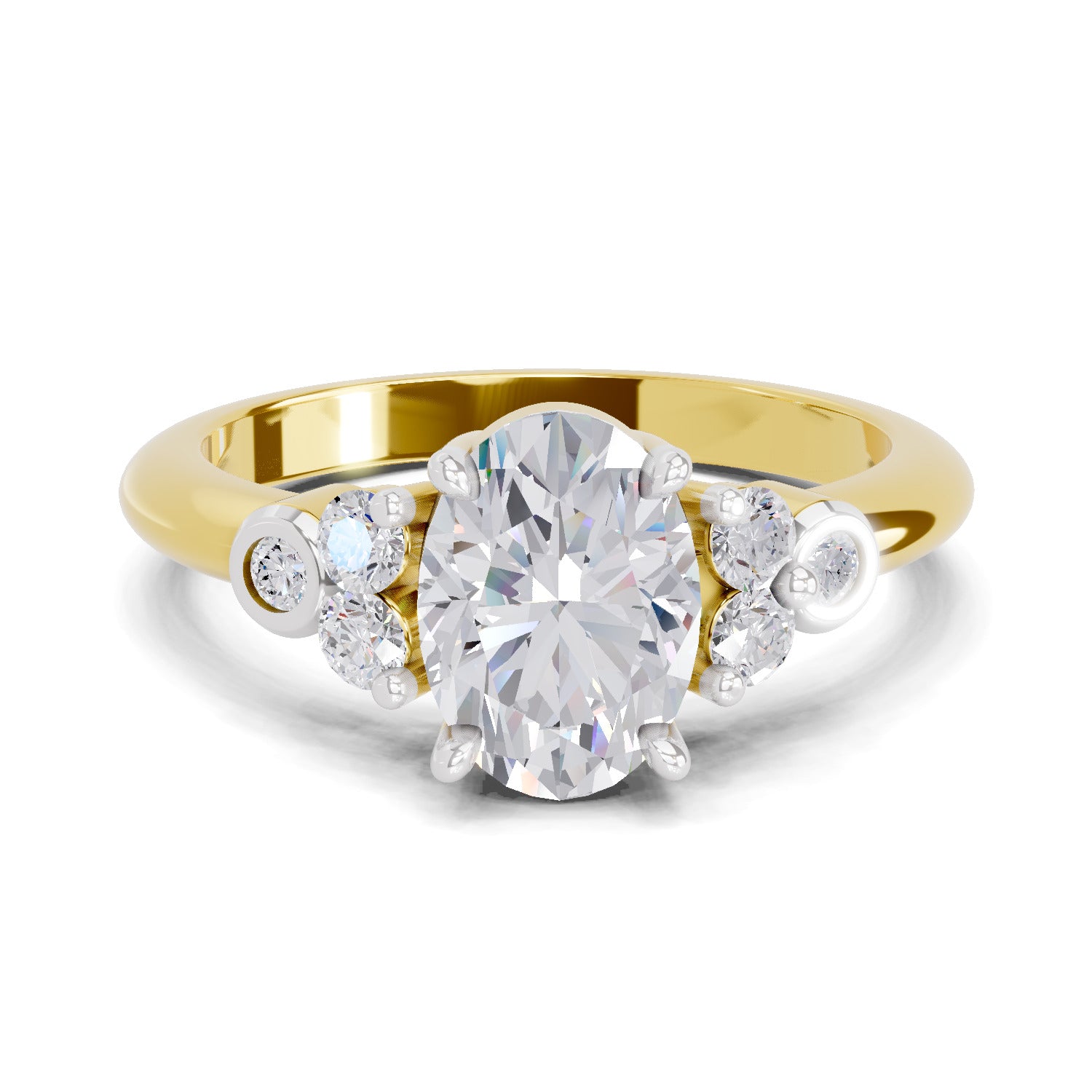 1.31 Ct Oval Shape Solitaire Diamond Ring