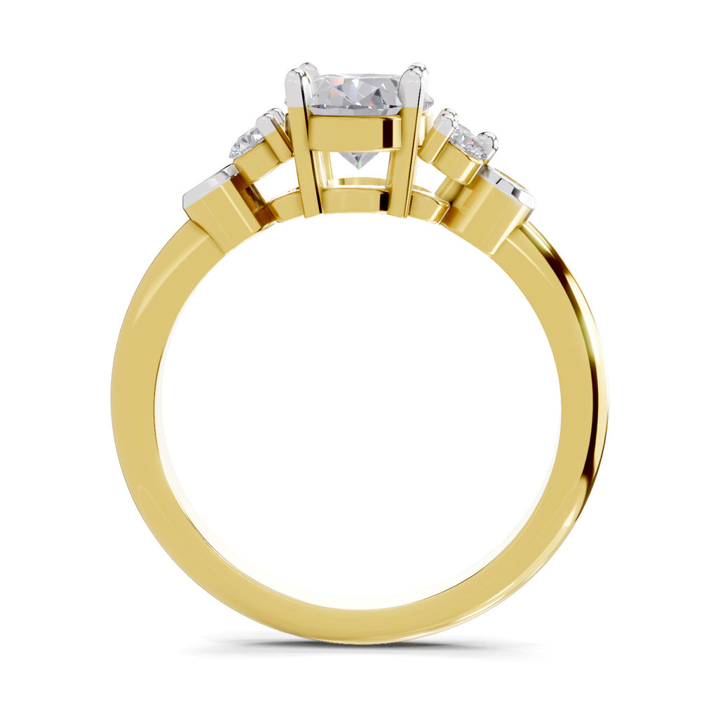 1.31 Ct Oval Shape Solitaire Diamond Ring