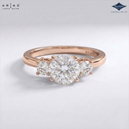 Arias by Lara Dutta Regal Signature Three-Stone Diamond Ring