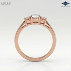 Arias by Lara Dutta Regal Signature Three-Stone Diamond Ring