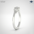 Arias by Lara Dutta Regal Signature Three-Stone Diamond Ring