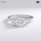 Arias by Lara Dutta Regal Signature Three-Stone Diamond Ring