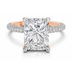 5.23 Carat Oval Trilogy Engagement Ring