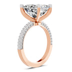 5.37 Ct Emerald Shape Solitaire Diamond Ring